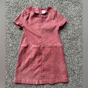 Pink Faux Suede dress